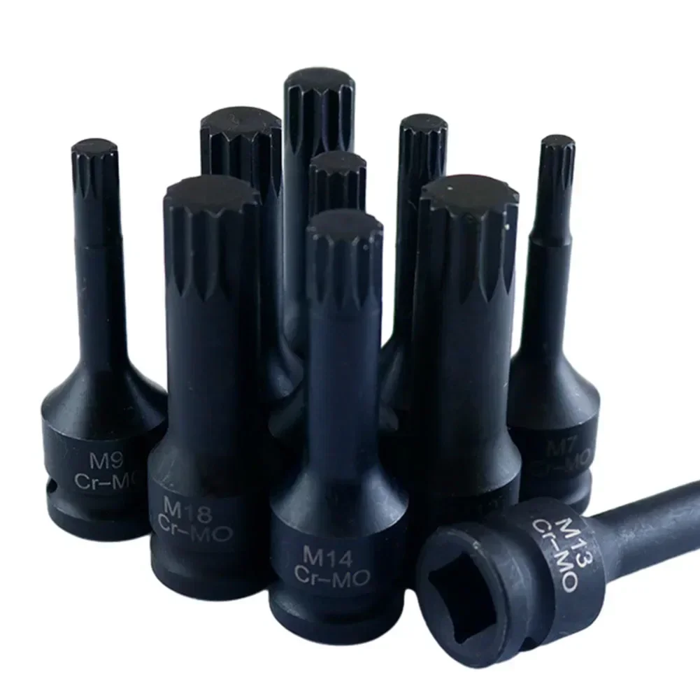Cnc Bits - 1 stuk M5-M19 adapter voor slagmoersleutel,