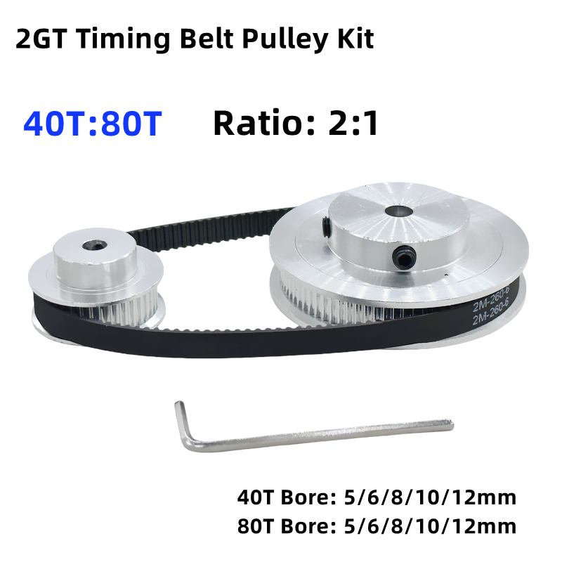 Gt2 Belt - 2GT 2M 80 Tanden 40T GT2