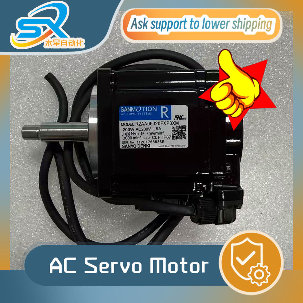 Servo Motor - Sanyo Servomotor R2AA06020FXP3XM 200W 1,5A voor