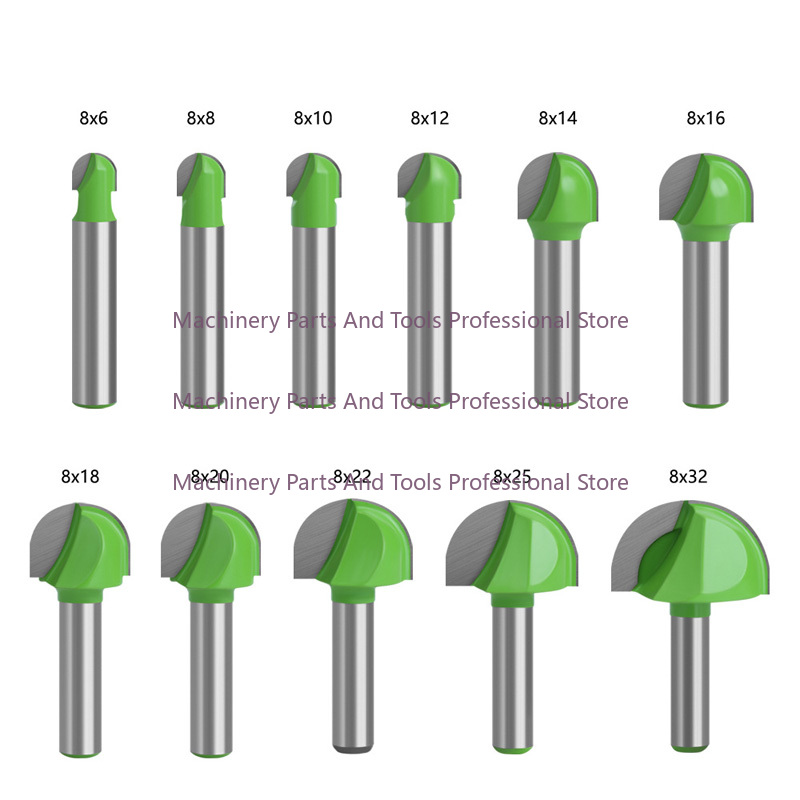 End Mill Set - Ronde Bodem Over Neus Frees Set