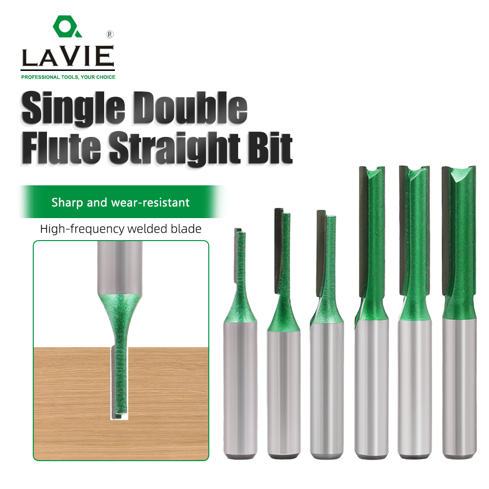 End Mill Set - LAVIE 8mm Schacht 6-delige sleuffrees set