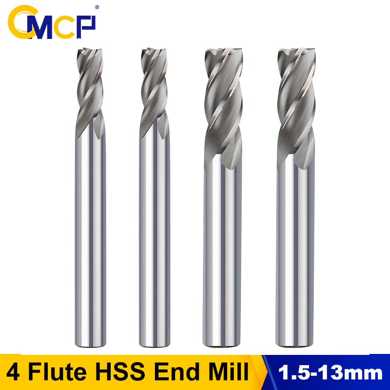 End Mill Set - CMCP 1.5-13mm 4 Fluit HSS End