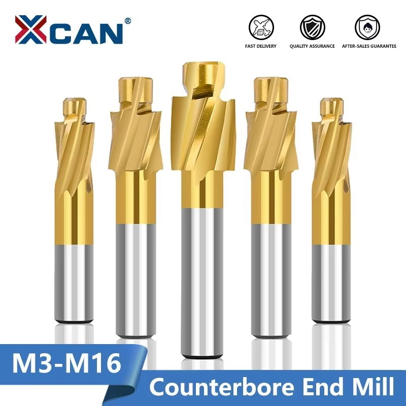 End Mill Set - XCAN Frees M3-M16 Verzonken Frees TiN