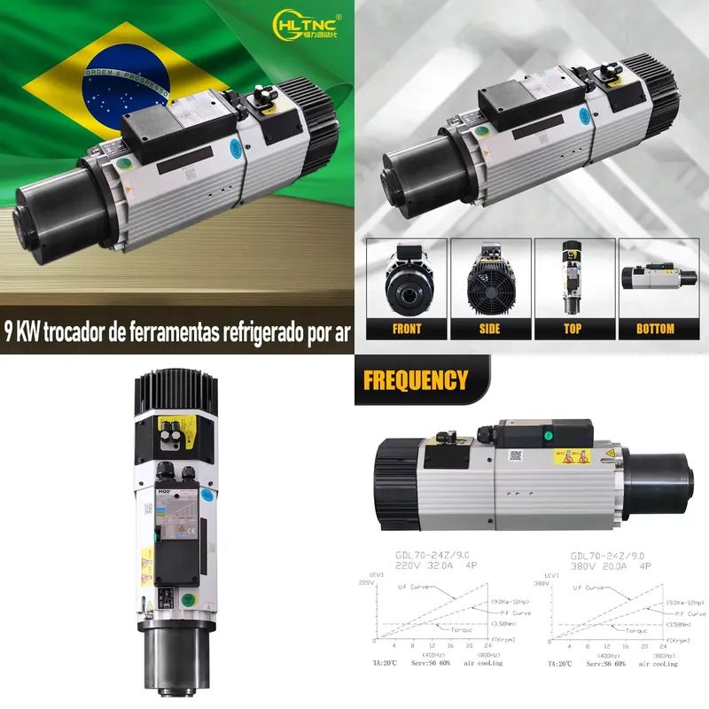 Cnc Router - AP01 9KW ISO30 Luchtgekoelde ATC Spindelmotor