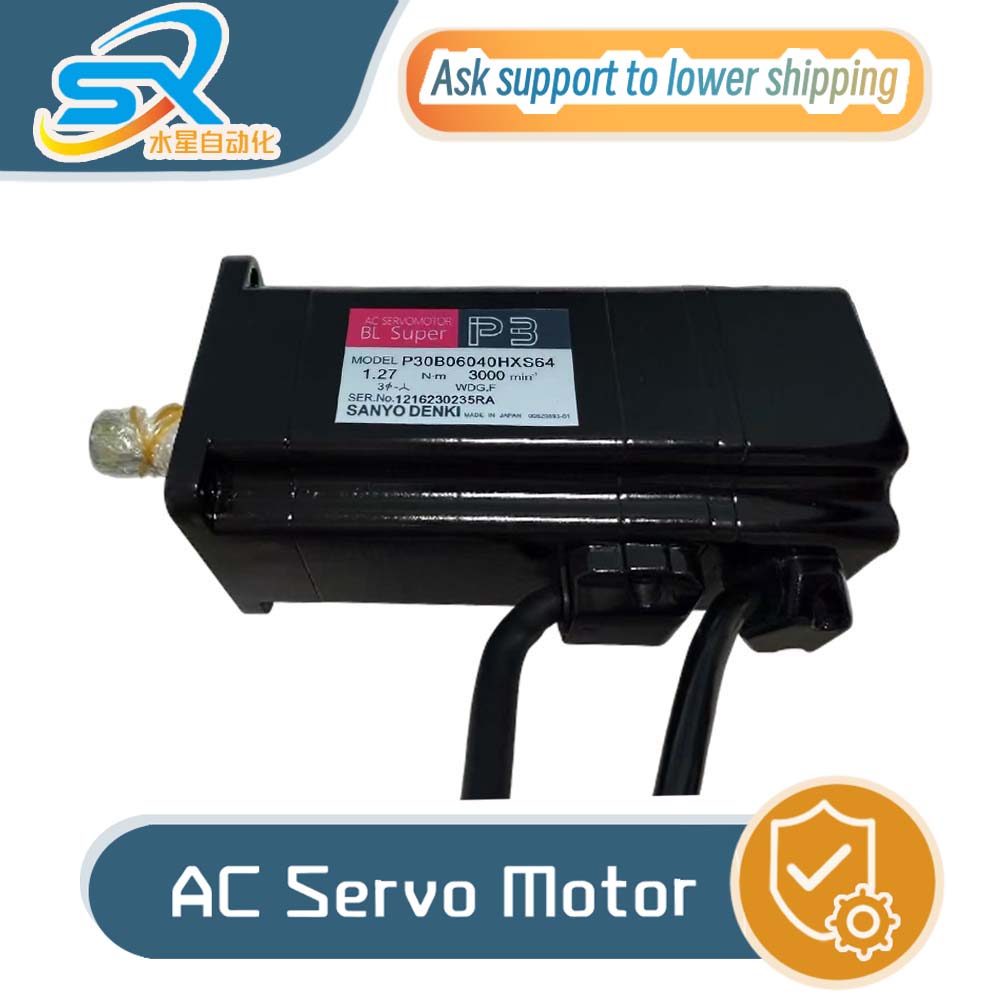 Servo Motor - SANYO DENKI P30B06040HXS64, 400W AC-servomotor voor
