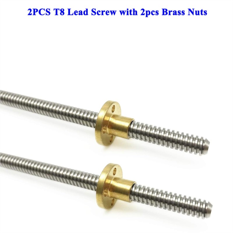 Lead Screw 8Mm - 2 STKS T8 Loodschroef Tr8 Lood