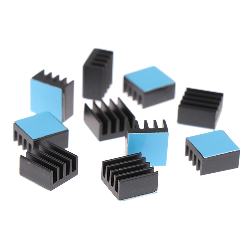 Aluminium Extrusion - 10 stuks 8,8*8,8*5mm aluminium koellichaam radiator