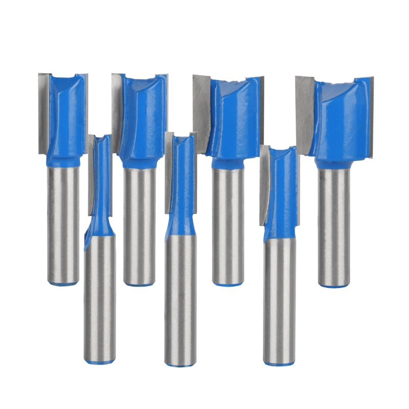 8Mm Schacht Blauwe Rechte Bit  - End Mill Set recensie en prijs