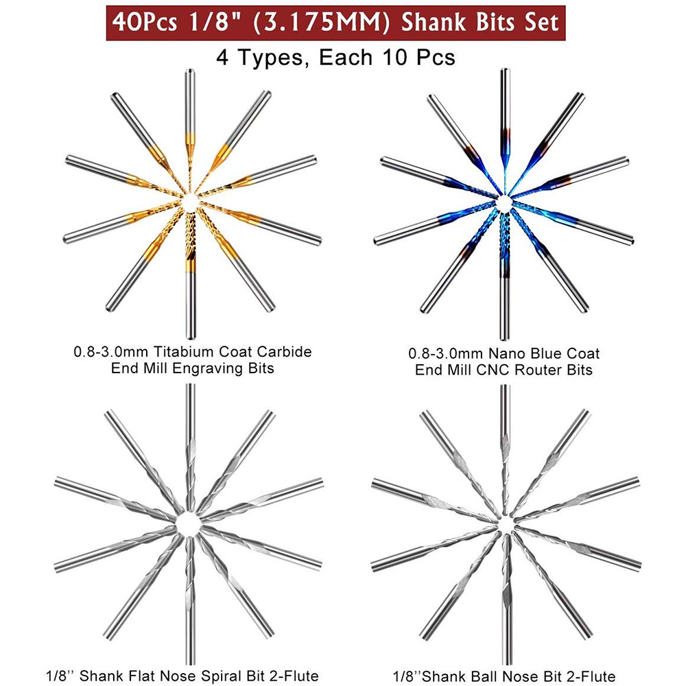 Twotrees End Mill Graveren Bit - End Mill Set recensie en prijs