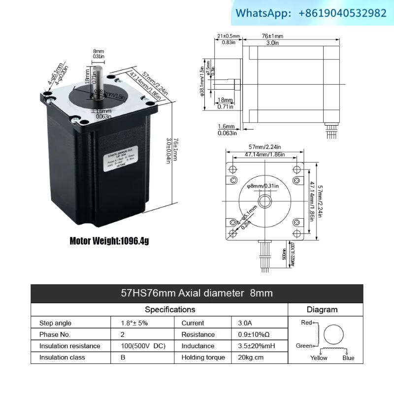 (1 stuk) HLTNC CNC-set 2,2 Nm  - Nema23 Stepper recensie en prijs