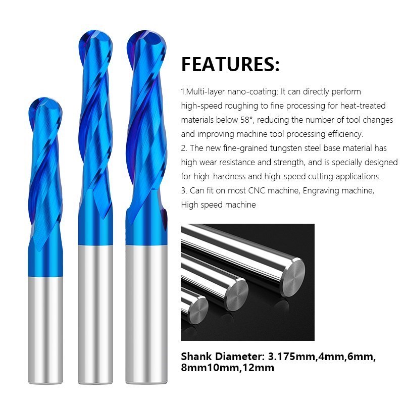 Xcan Radiusfrees 3.175 4 6 8 1 - End Mill Set recensie en prijs
