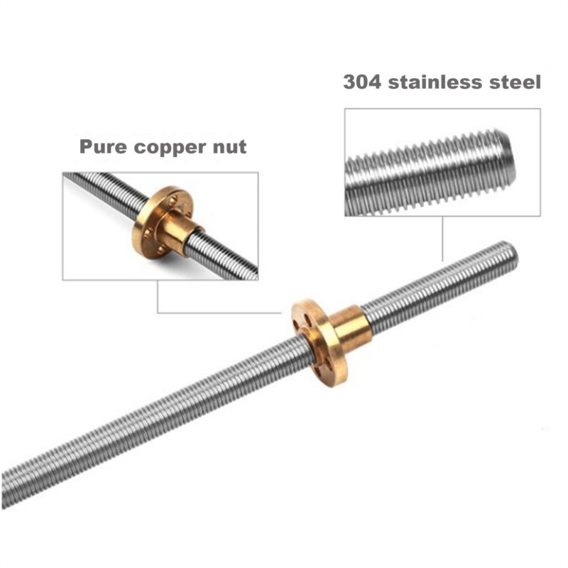 2 STKS T8 Loodschroef Tr8 Lood - Lead Screw 8Mm recensie en prijs