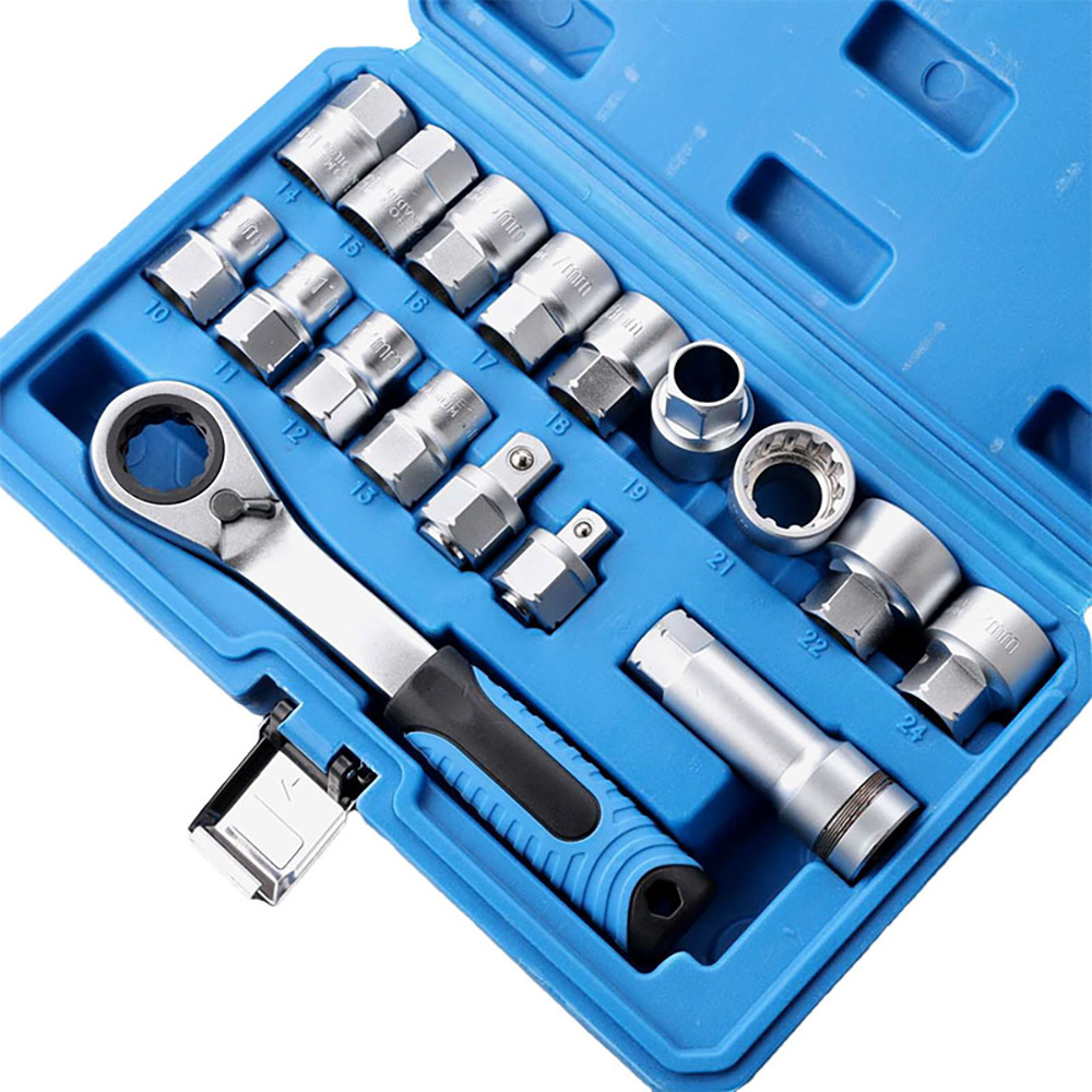 17-delige ratelratelsleutelset - Cnc Bits recensie en prijs