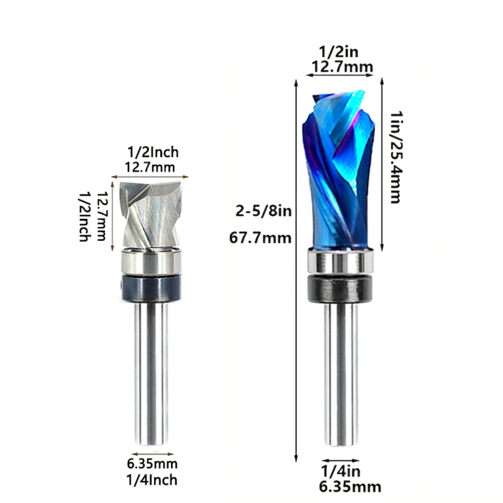 Spiraalvormige freesbit met la - Cnc Bits recensie en prijs